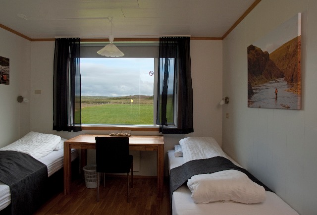 A private bedroom at Miðfjarðará Lodge